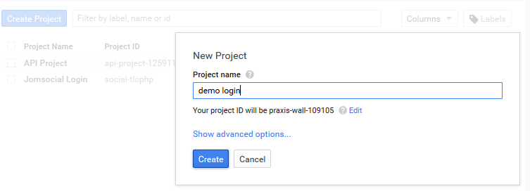Google API Setup Step 2
