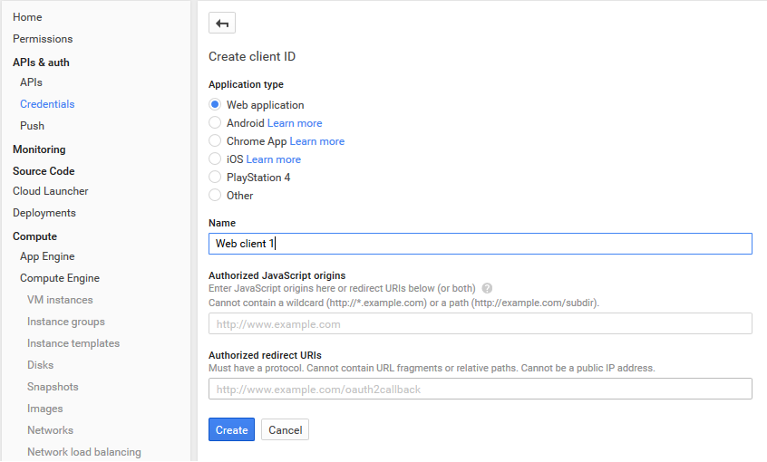 Google API Setup Step 6