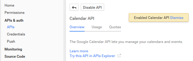 Google API Setup Step 9a